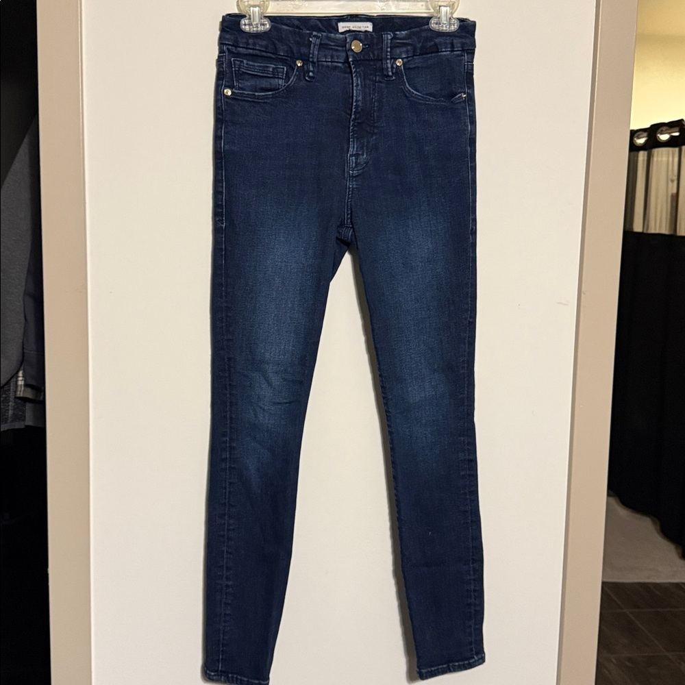 Good American Good Legs Organic Cotton Skinny Jean Blue 224 Size 6/28 - Picture 3 of 6